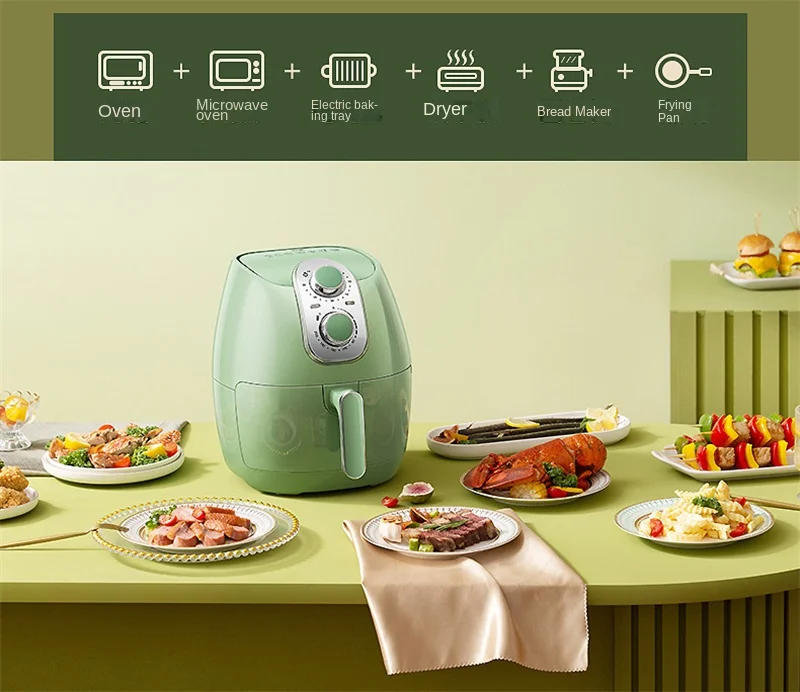 Description Picture 4 of itemHousehold Air Fryer Without Oil Large Capacity Inteligente Multifunctional 360°Baking Electric Deep Fryer Air Fryer Accessories