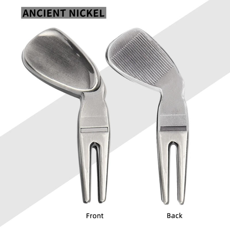 Description Picture 6 of itemGolf Divot Tool Greens Fork Turf Repair Tools Position Marker Outdoor Golf Sports Supplies Metal Durable Golf Accessories