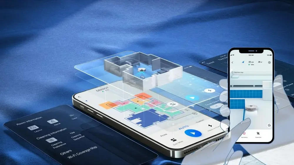 Description Picture 6 of itemOriginal ECOVACS Deebot T9 Max Vacuum Cleaner Robot  Mobile Fragrance Super Suction 3000Pa Advanced TrueDetect 3D & TrueMapping