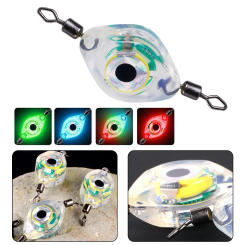 LED Fish Lamp Mini Fishing Lure Light LED Underwater Eye Shape Fishing Squid Fishing Bait Luminous Lure For Attracting Fish Part