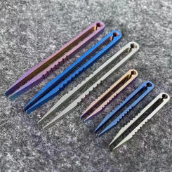 Titanium TC4 Clip Tweezers Pick Up Clamping EDC Multipurpose Gadget Professional Outdoor Tool Camping Supplies
