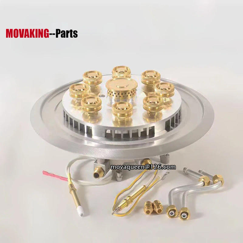 Description Picture 2 of itemEmbedded Type NG LPG 9 Head Fierce Fire Gas Stove Head Gas Burner