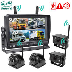 GreenYi Wireless AHD 7 inch DVR Truck Monitor 1080P High Definition Night Vision Reverse Backup Recorder Wifi Camera For Bus Car