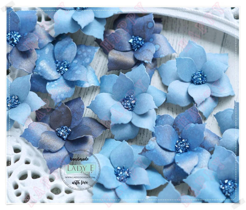 Description Picture 3 of itemMetal Cutting Dies Stamps Foamiran Flowers Leaves Poinsettia Decoration For DIY Scrapbooking Diary Template Embossing Handcraft