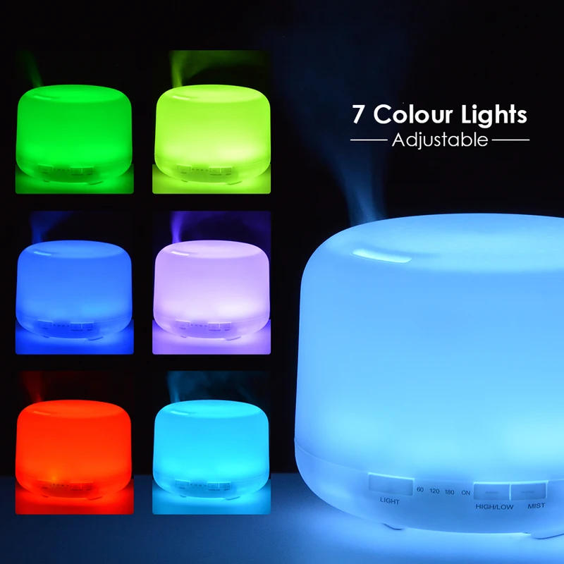 Description Picture 4 of item500ML Air Humidifier Essential Oil Diffuser Aroma Diffuser With Colorful Night Lights USB Humidifier Mini-Size Humidifier