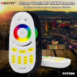 Miboxer FUT096  2.4GHzRF 4 Zone Wireless Dimmer Switch Touch Remote for LED Strip Smart RGB/RGBW Bulb/Lamp/Panel/Controller