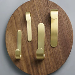 LCH Nordic Style Creative Brass Clothes Hook Proch Keys Holder Space Aluminium Cabinet Pull Solid Brass Entryway Hanger