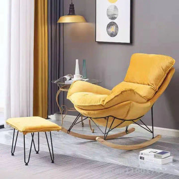 Net celebrity rocking chair lazy sofa balcony leisure living room lobster chair snail recliner Nordic single sofa chair