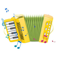 Toy Accordion for Kids Cartoon Accordion Musical Instrument Accordion Instrument for Kids Mini Accordion Instrument Toy Kids