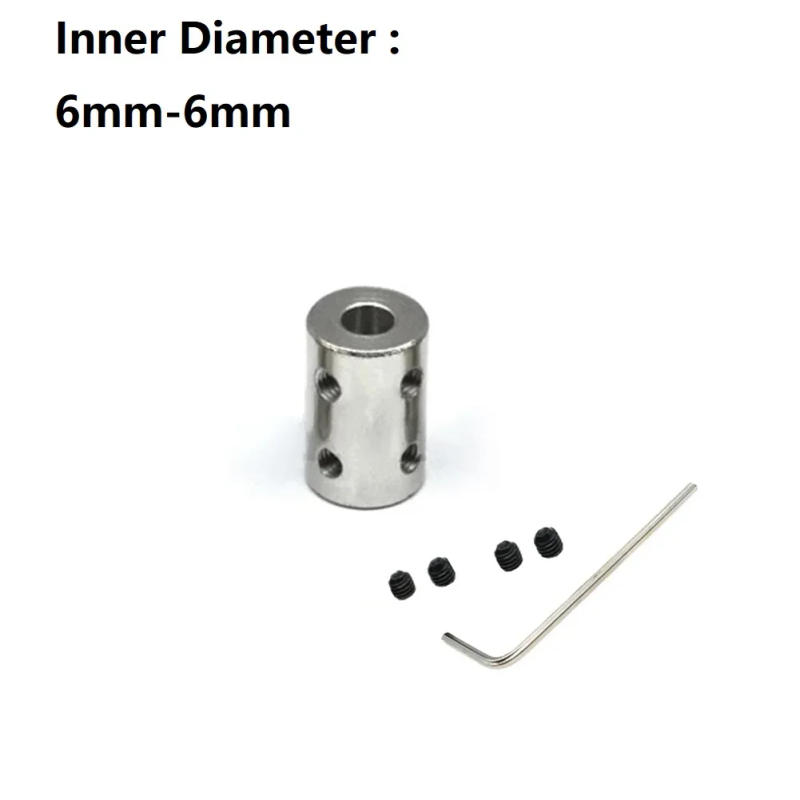 Description Picture 6 of item1set Rigid Shaft Coupling 4mm/5mm/6mm/8mm/10mm CNC Motor Jaw Shaft Coupler Connector Sleeve #45 Steel Transmission Connector