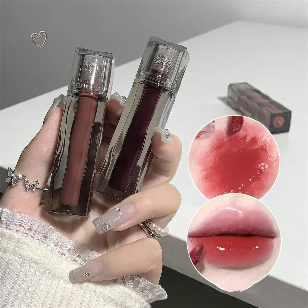 Description Picture 3 of item6 Color Mirror Dyeing Lip Gloss Moisturizer Liquid Lipstick Waterproof Long Lasting Pink Lip Tint Korean Natural Makeup Cosmetic