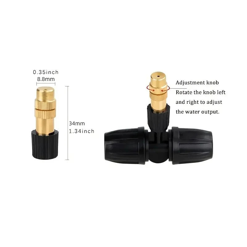 Description Picture 6 of item5-20m Garden Watering System Automatic Irrigation Spray Sprinkler System Garden Potted Irrigation Kit Spray Cooling Kit