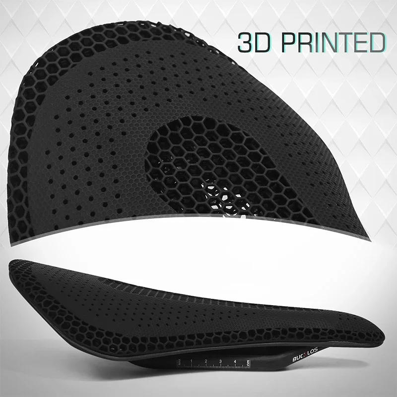 Description Picture 4 of itemBUCKLOS Bicycle Saddle 143MM 155mm 3d Printed Saddle Carbon Fiber Racing Bike Seat Cushion 3D Road MTB Triathlon Seat Nylon