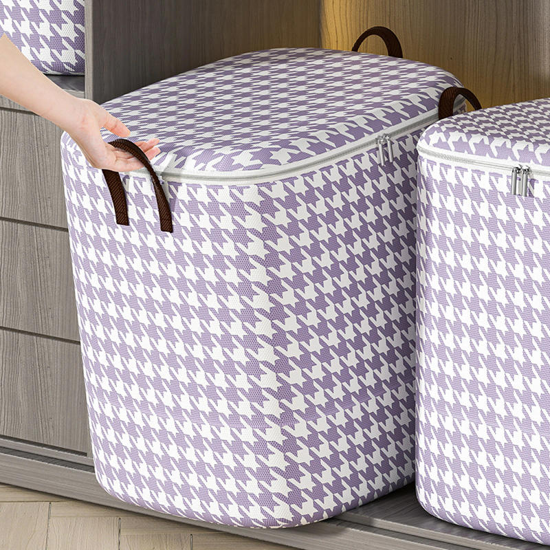 Description Picture 3 of item1pc Large Capacity Clothes Storage Bag,Four colors,Foldable Dustproof Bag,Handle Folding,Clothes,Blankets,Toys Storage