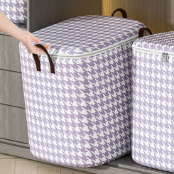 1pc Large Capacity Clothes Storage Bag,Four colors,Foldable Dustproof Bag,Handle Folding,Clothes,Blankets,Toys Storage