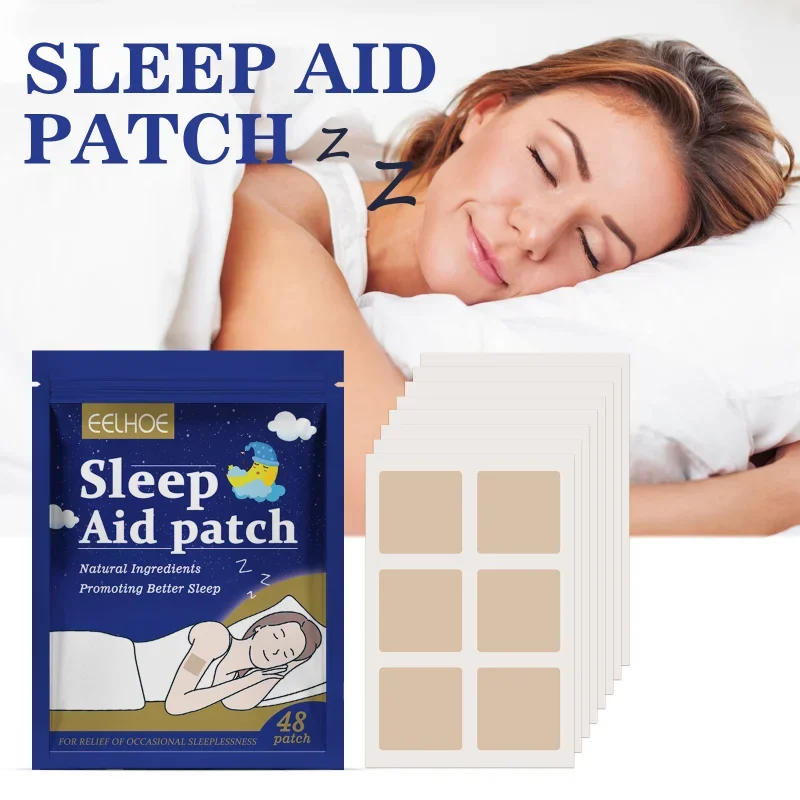 Description Picture 4 of itemNew 48pcs Insomnia Treatment Relieve Anxiety Decompression Headache Neurasthenia Soothing Plasters Body Relaxing Sleeping Patch