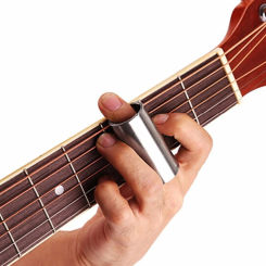 2pcs Guitar Slider Guitars Medium Bottleneck Stainless Steel Slide Copper Standard Percussion Instrument Accessories