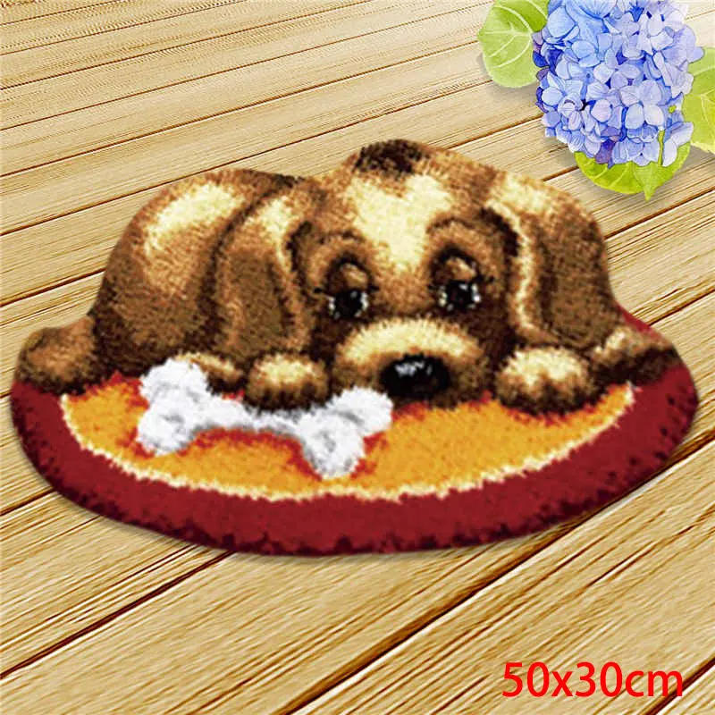 Description Picture 6 of itemCartoon Bear Latch Hook DIY Segment Embroidery Material Handcraft Latch Hook Rug Kits Carpet Embroidery Supplies doe het zelf