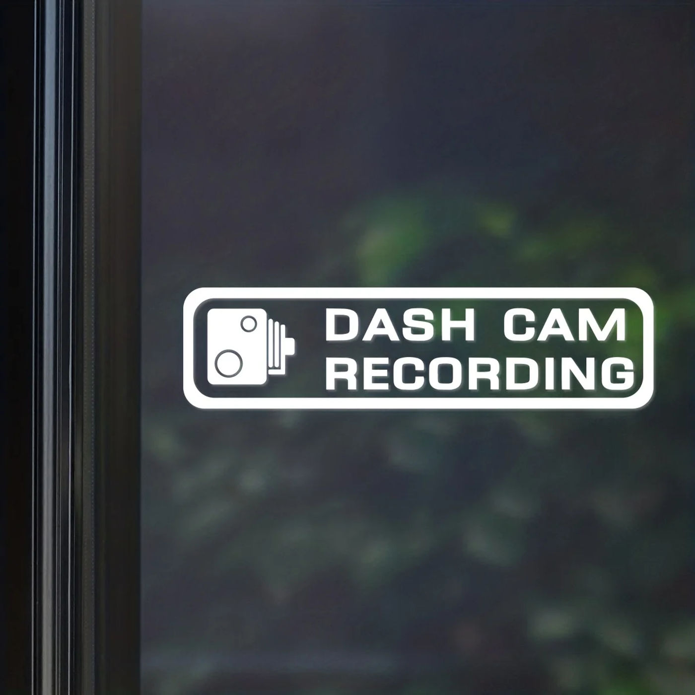 Description Picture 4 of itemDASH CAM RECORDING Car Stickers Window Windshield Rear Bumper Vinyl Decals Waterproof Scratches Decoration Auto Accessories