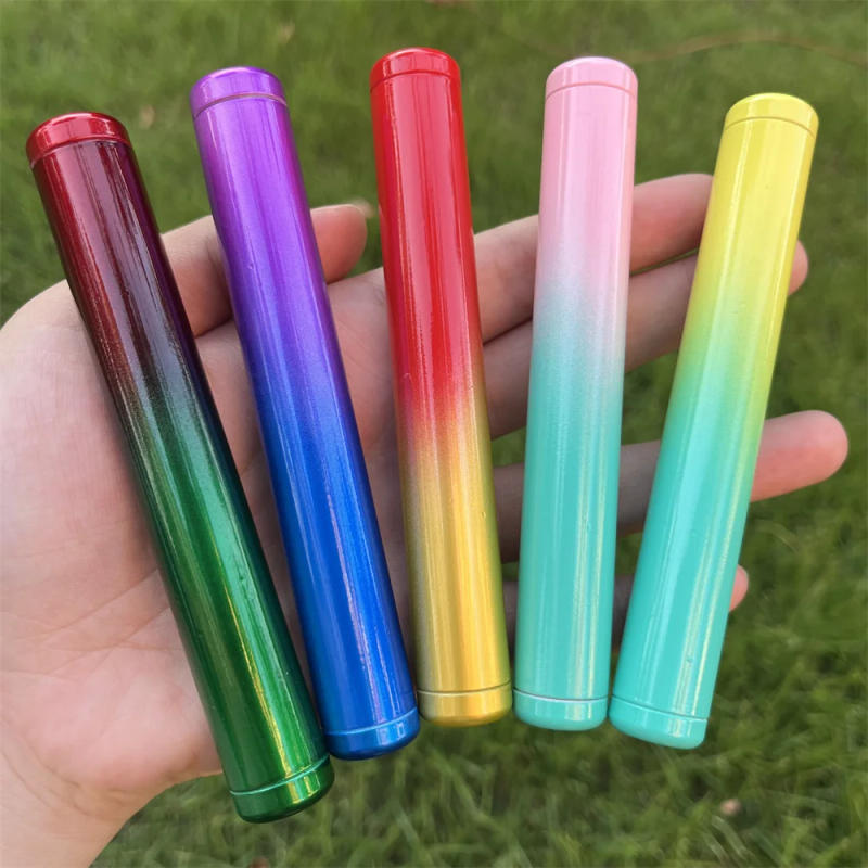 Description Picture 2 of itemNew Colorful Storage Tube Holder Aluminum Alloy Storage Tube Cigar Tube Moisture-proof Anti-fall Sealed Tube Smoke Accessories