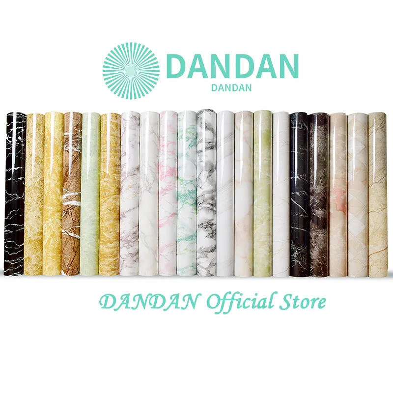 Description Picture 2 of itemThickened Waterproof Heat Resistant Marble Self Adhesive Wallpaper Vinyl Wall Stickers Contact Paper For Kitchen Decorative Film