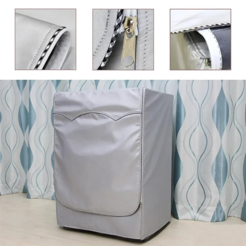Description Picture 5 of itemWasher and Dryer Covers,Dustproof Front-Loading Washine Machine Cover,Sunscreen Waterproof Washing Hine Protection Zipper Design