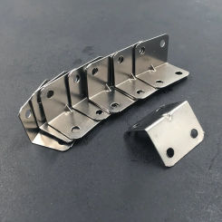 10 90 degree angle brackets, mounting holes and screws, bracket fasteners for tables and chairs, stainless steel brackets