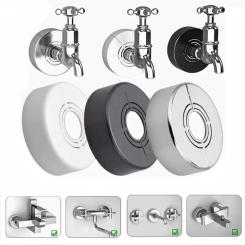Shower Faucet Decorative Cover Water Pipe Connector Adjustable Wall Covers Casette Heighten Valve Panel Kitchen Tap Accessories