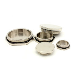 M32*1.5 PG25 Waterproof sealing plug of metal cable Brass nickel plated plug Metal cover