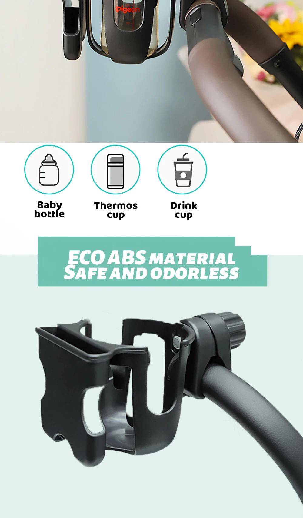 Description Picture 4 of itembaby stroller coffee holder for stroller holder cups and mobile for stroller cup phone holder