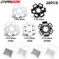 25PCS 6 Pins White