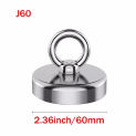 Super Strong Neodymium Fishing Magnet Hook N52 Iman Rare Earth Magnet With Countersunk Hole imanes Magnetic Salvage Magnet