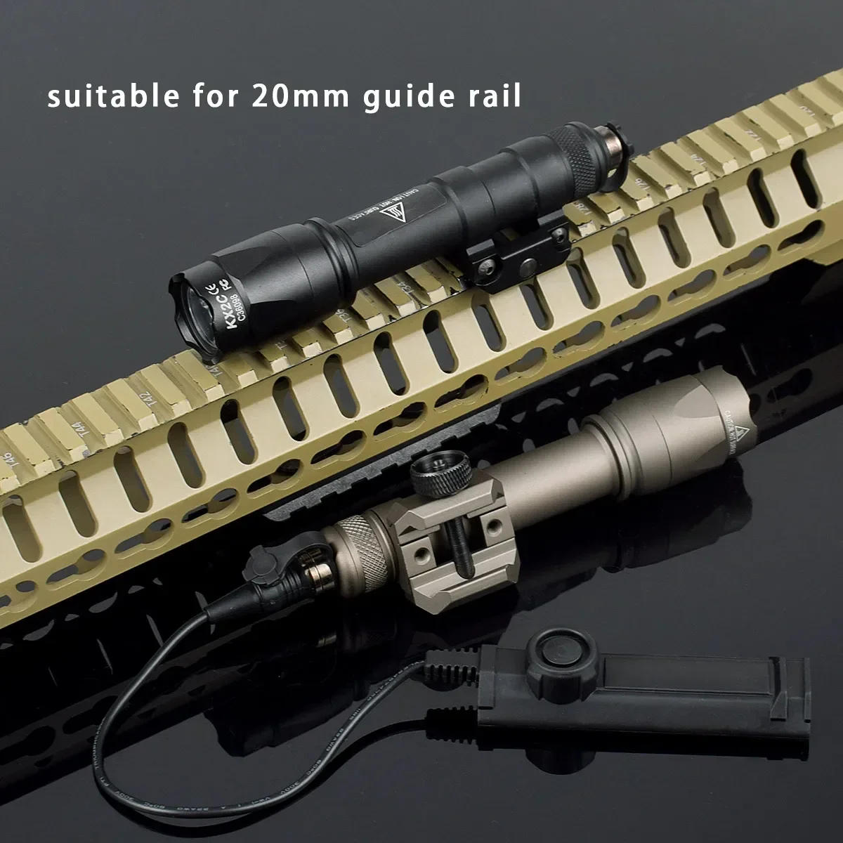 Description Picture 2 of itemTactical SF M600 M300 Airsoft Powerful Flashlight Dual Switch AR15 Rifle 20mm Rail Hunting Weapon LED Gun Lamp Scout Lights