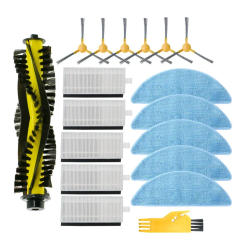Hepa Filter Mop Cloth Main Brush for Neatsvor X500/600 Pro Tesvor X500 Pro T8 M1 Robotic Vacuum Cleaner Accessories Replacement