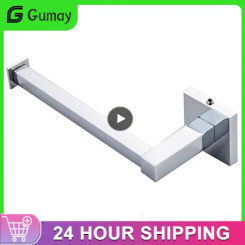 SALE Chrome Square Bathroom Toilet Roll Holder. Wall Mounted Toilet Roll