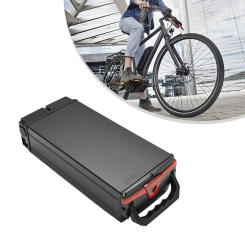 Case Battery Box Aluminum Alloy Black 1865o/21700 Lithium Battery E-Bike Electric Bike Folding Bike Portable Shelf