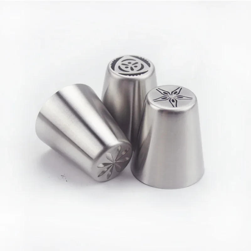 Description Picture 5 of item7pcs/lot Stainless Steel Russian Tulip Icing Piping Nozzle Cake Decoration Cream Tips DIY Cake Bakeware Tool Rose Flower LB 373