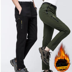 Charge pants for men, plush insulation for autumn and winter, oversized outdoor sports, waterproof hiking clothes for women