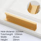 Gold brushed 113mm