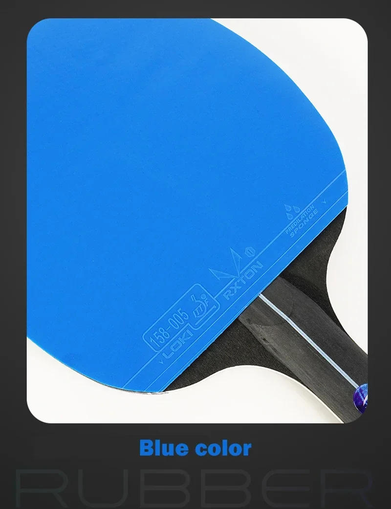 Description Picture 6 of itemLOKI K5000 K3000 K1000 Table Tennis Racket Set 2pcs Home Entertainment PingPong Rackets with Blue Color Ping Pong Rubber
