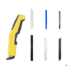Convenient Reciprocating Saw Adapter with 6Pcs Saw Blades for Wood and Metal Cutting Enhance Electric Drill