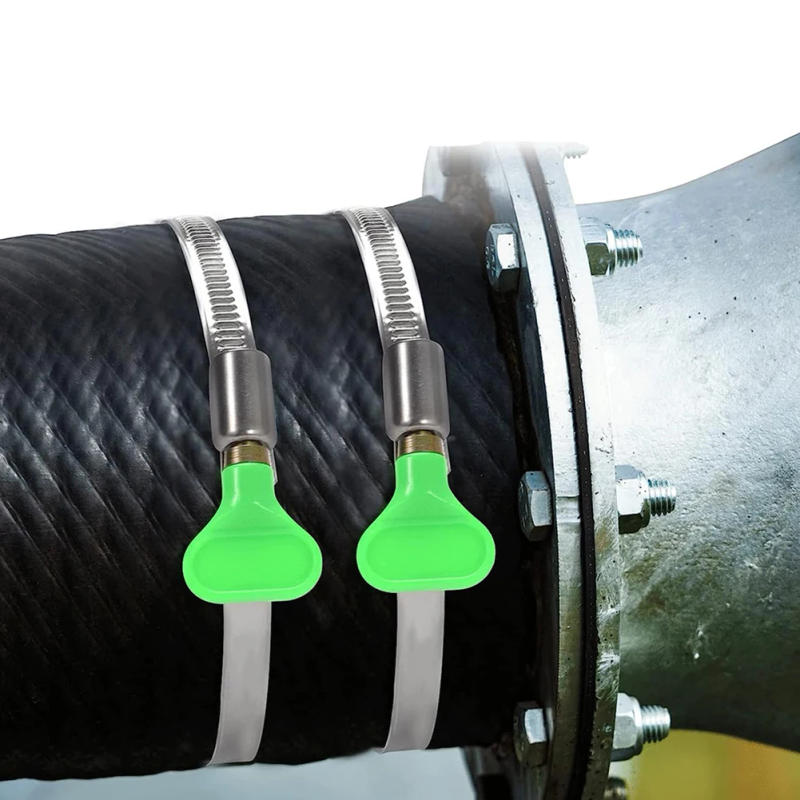 Description Picture 3 of item10pcs Adjustable Hose Clamps 304 Stainless Steel Hoop 90mm-110mm Screw Band Car Fuel Pipe Clips Worm Gear Clip Fixed Tools