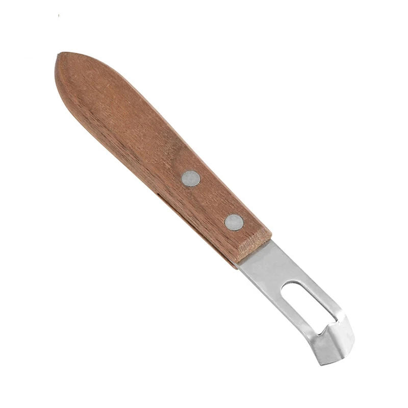 Description Picture 6 of item2PCS Channel Knife, Cocktail Garnish Citrus Zester, Wood & Stainless Steel Bar Tool with Rivets