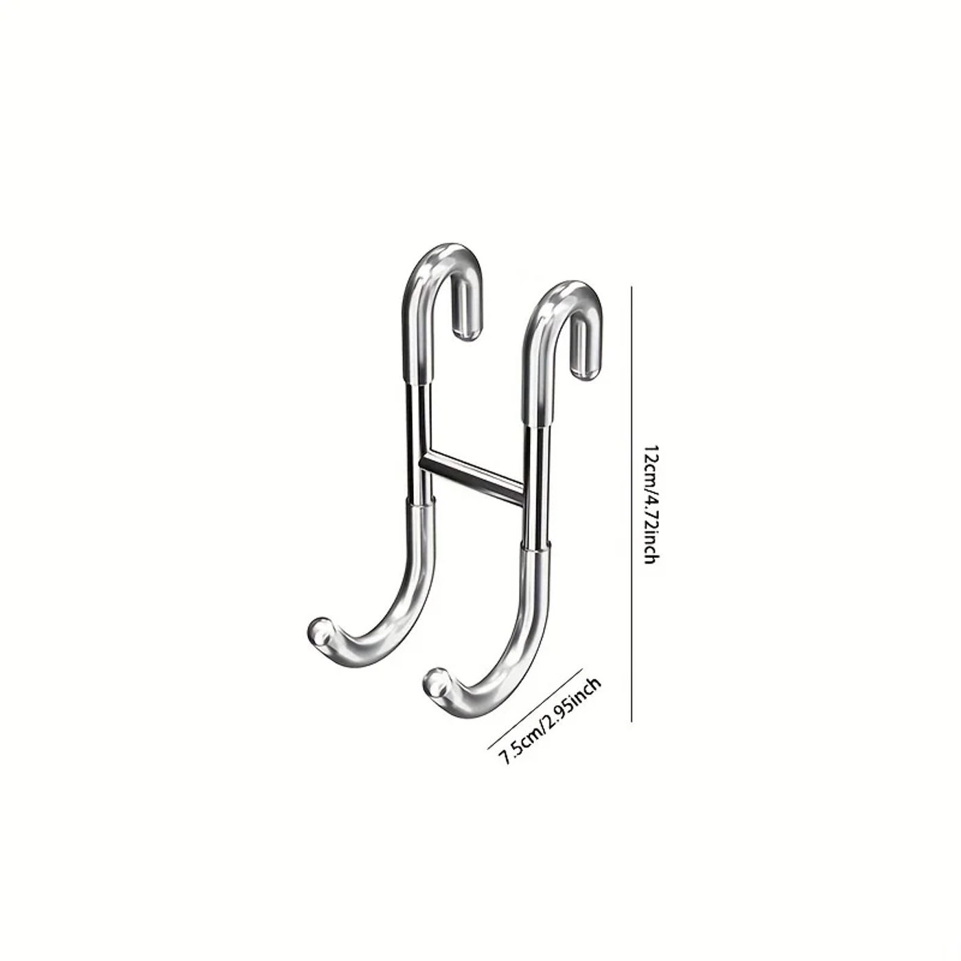 Description Picture 6 of itemShower Door Hook Metal Hanging Hook For Clothes Coat Towel Multifunctional Strong Bearing Hook Bathroom Shower Glass Door Hook