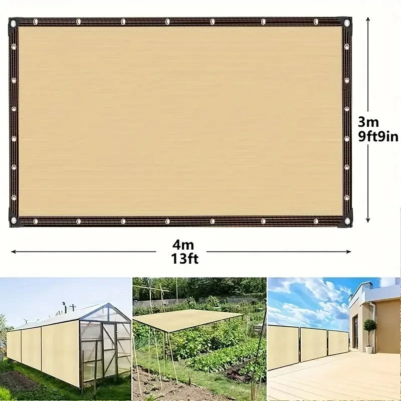 Description Picture 5 of itemHDPE shading net for garden, UV protection, outdoor greenhouse, sunshade, swimming pool sunshade, plant sail, 80% shading