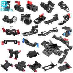 Lightweight 15mm Rod Clamp Railblock for DSLR Camera 15mm Rail Support System for Follow Focus Universal DSLR Camera Base Plate