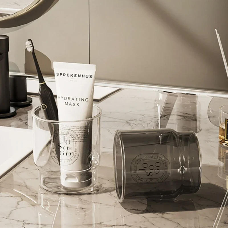 Description Picture 4 of itemAcrylic Mouthwash Cup Toothbrush Bathroom Cup Light Luxury Style Bathroom Storage Accessories Toothbrush Holder