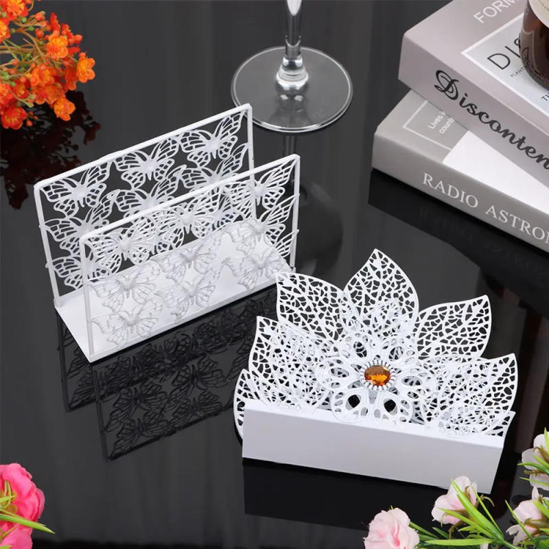 Description Picture 5 of itemPaper Dispenser Tissue Rack Paper Storage Box Napkin Holder Vertical Paper Towel Holder Metal Napkin Holder Napkin Clip