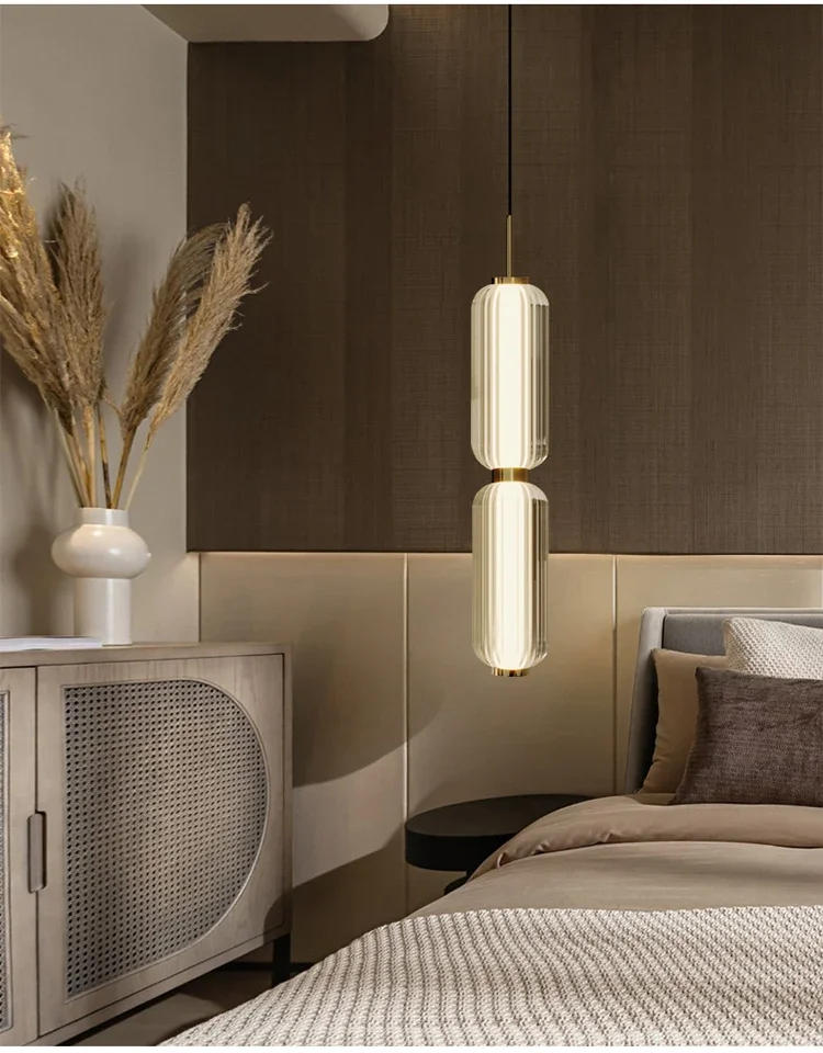 Description Picture 6 of itemAmerican Light Luxury Hotel Living Room Chandelier High-grade Nordic Restaurant Staircase Combination Small Pendant Lights LED