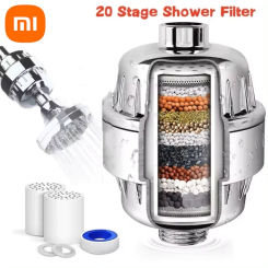 Xiaomi 15-20 Stages High Output Shower Water Filter Remove Heavy Metals Chlorine Fluoride Filtered Soften Hard Water Shower Head